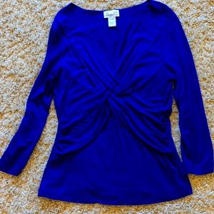 Emma G blue top size L
